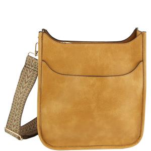 PLAIN SMOOTH CURVE CROSSBODY WITH GUITAR STRAP