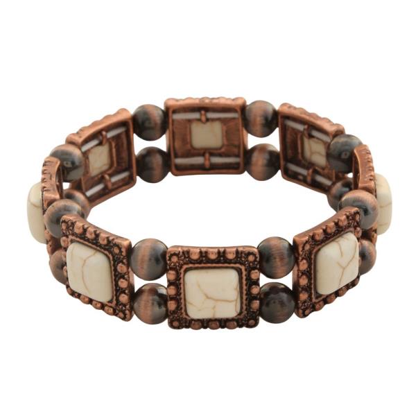 WESTERN SQUARE METAL BRACELET