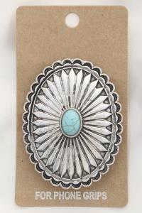 WESTERN CONCHO SELF ADHESIVE CHARM PHONE GRIP