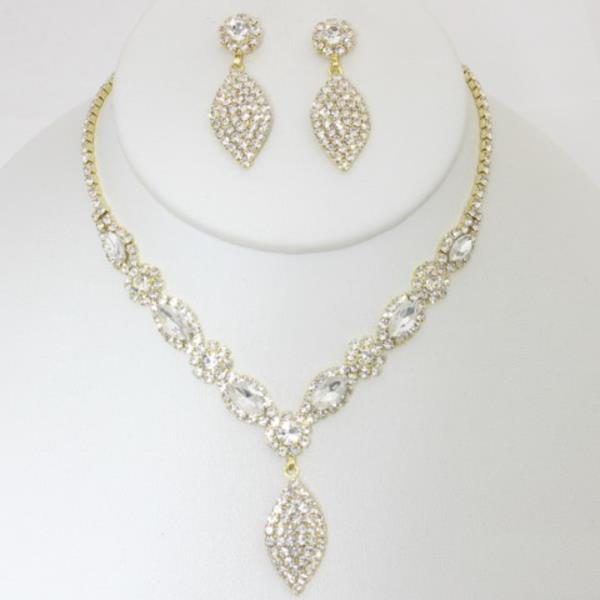 MARQUISE RHINESTONE NECKLACE