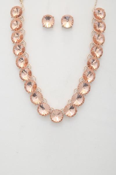 ROUND CRYSTAL NECKLACE