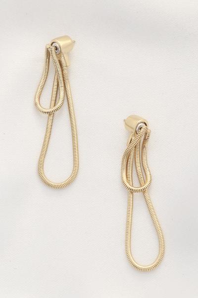 DOUBLE LOOP METAL EARRING