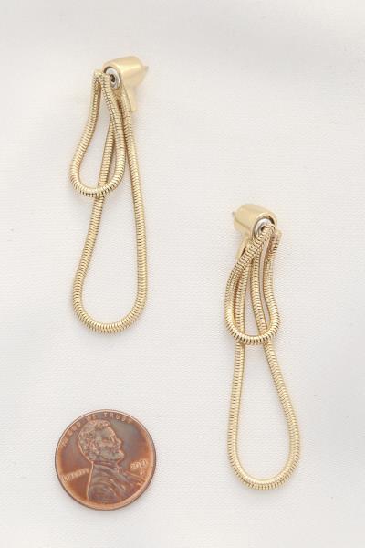 DOUBLE LOOP METAL EARRING