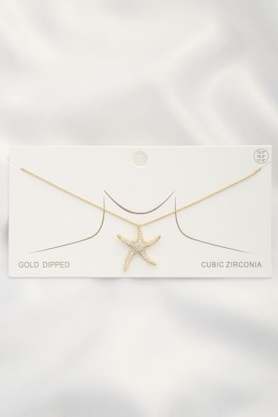 STARFISH PENDANT NECKLACE