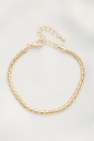 WHEAT LINK METAL BRACELET