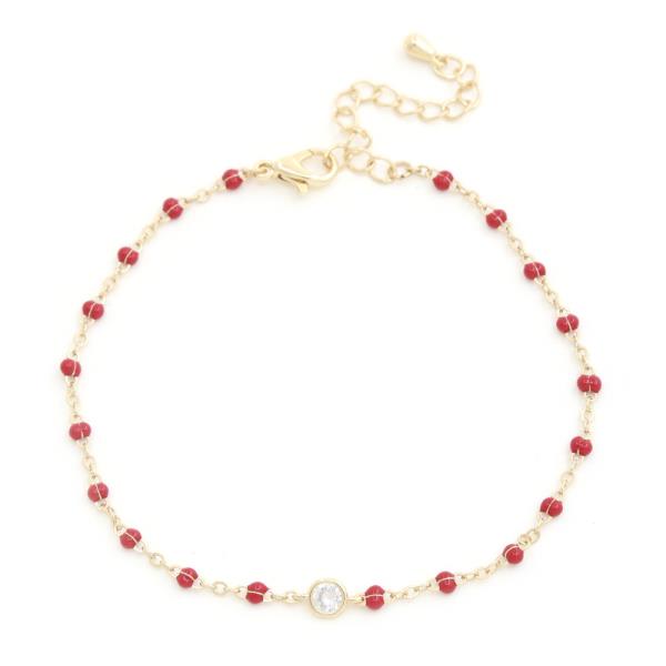 DAINTY CRYSTAL BEADED BRACELET