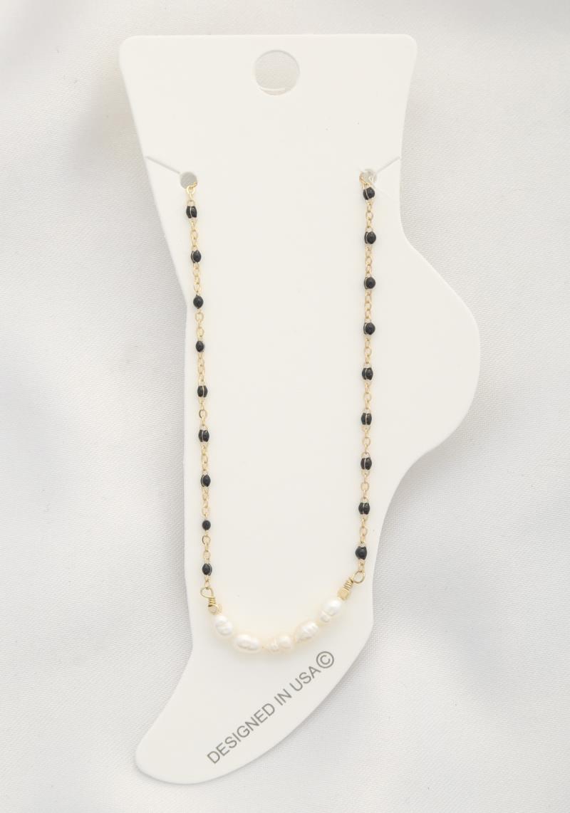 PEARL BEAD ANKLET