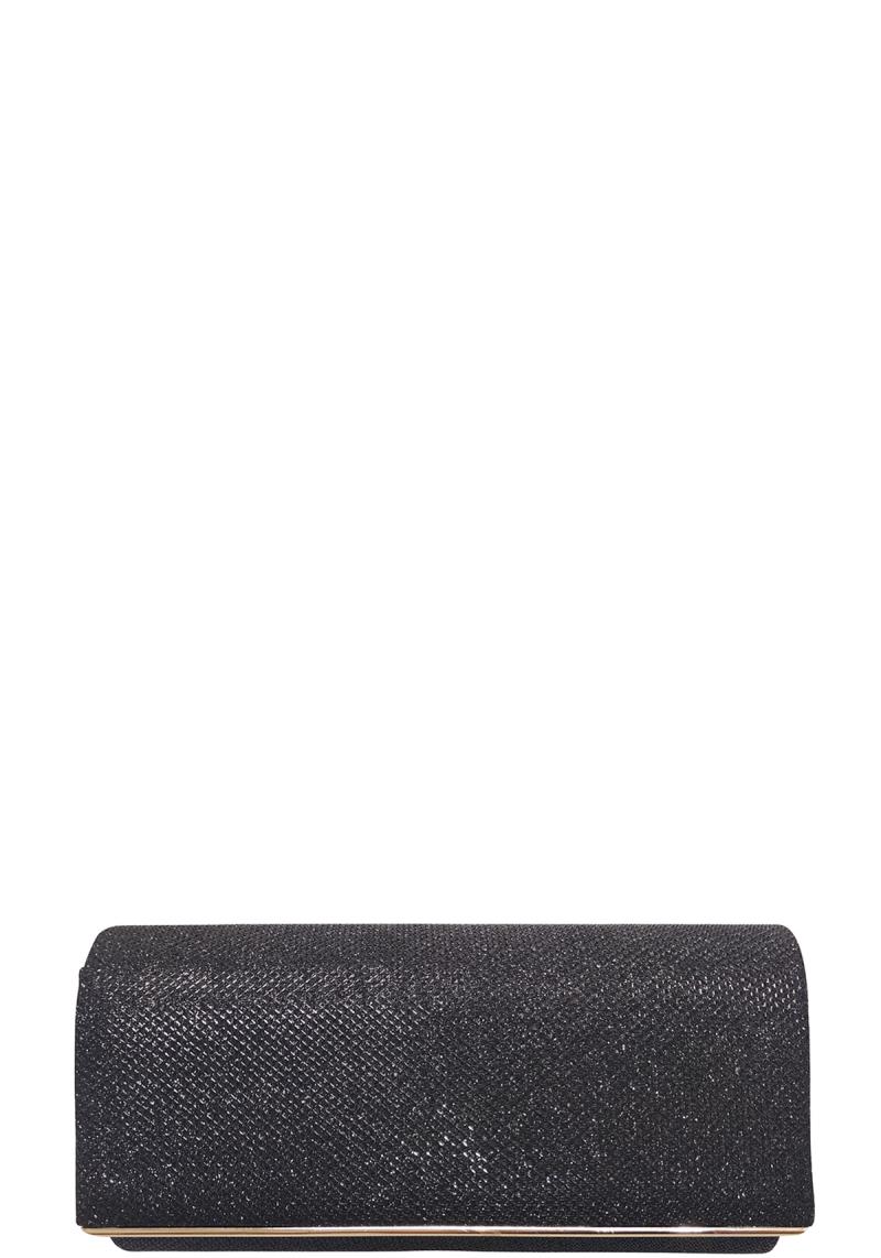 COLOR TEXTURE METAL CLUTCH BAG