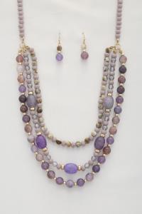 BEADED LAYERED NECKLACE