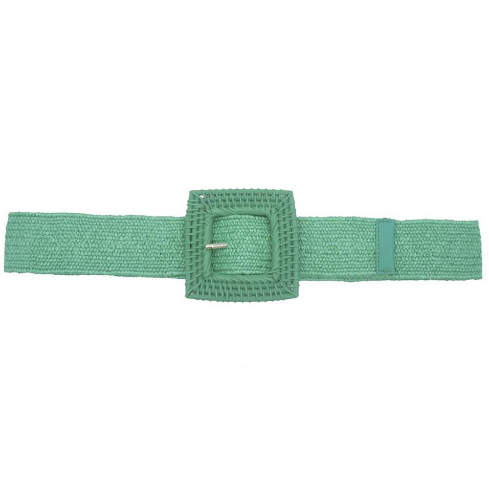 SQUARE RATTAN DTM ELASTIC STRAW BELT