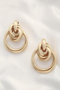SODAJO ROUND KNOT POST EARRING