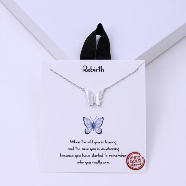 18K GOLD RHODIUM DIPPED REBIRTH NECKLACE
