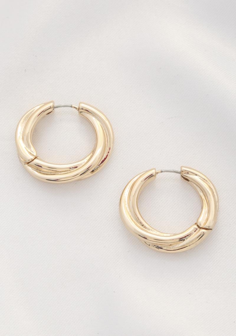 ROUND METAL EARRING