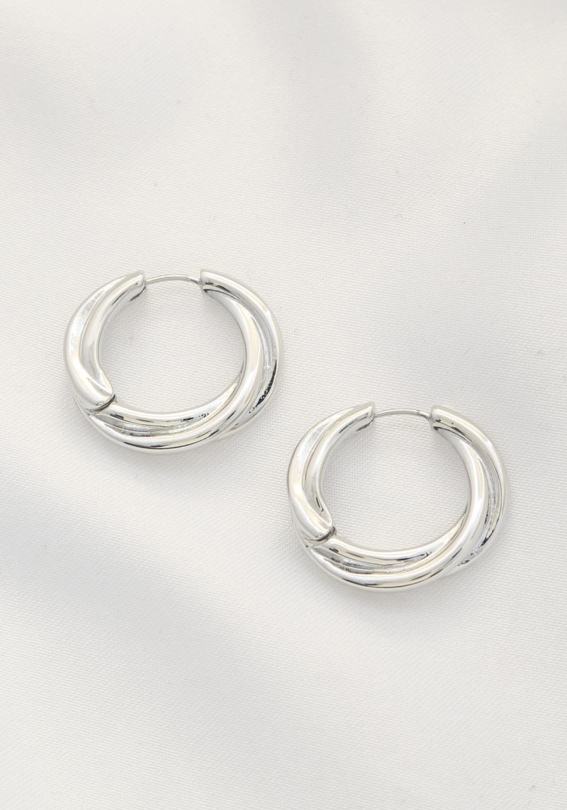 ROUND METAL EARRING