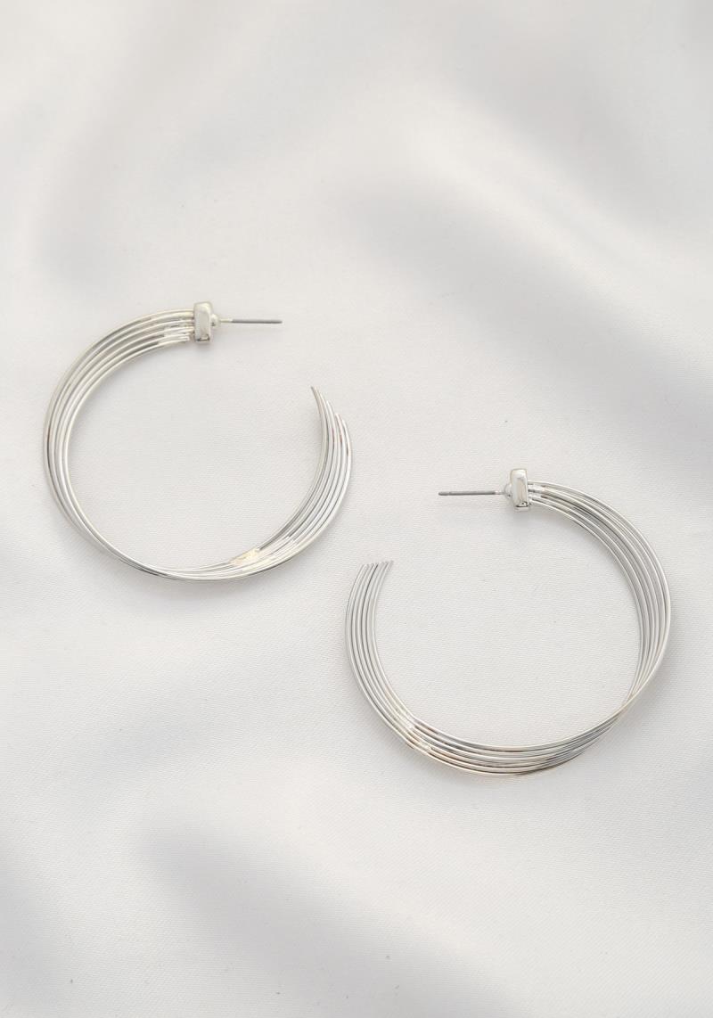 METAL OPEN HOOP EARRING