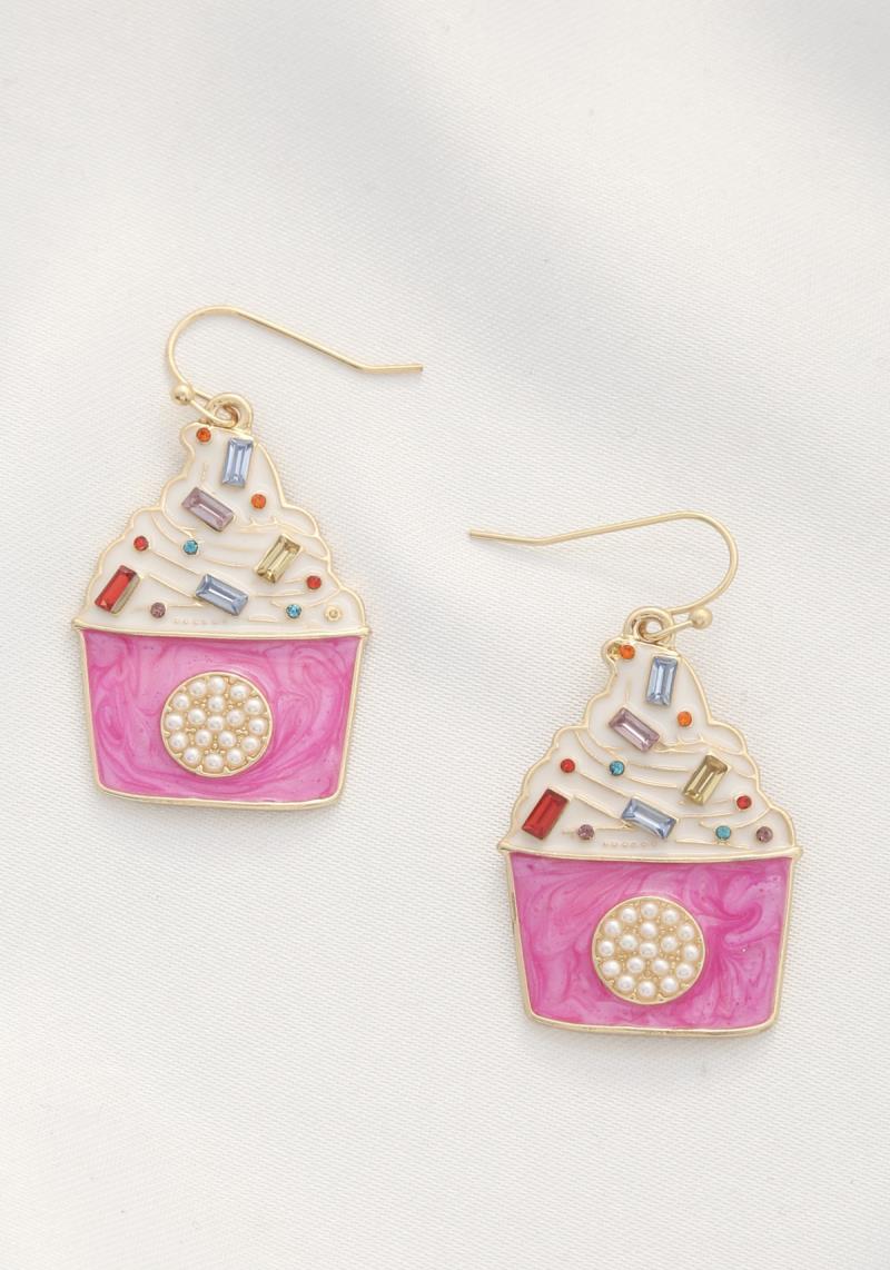 CUPCAKE DNGLE EARRING