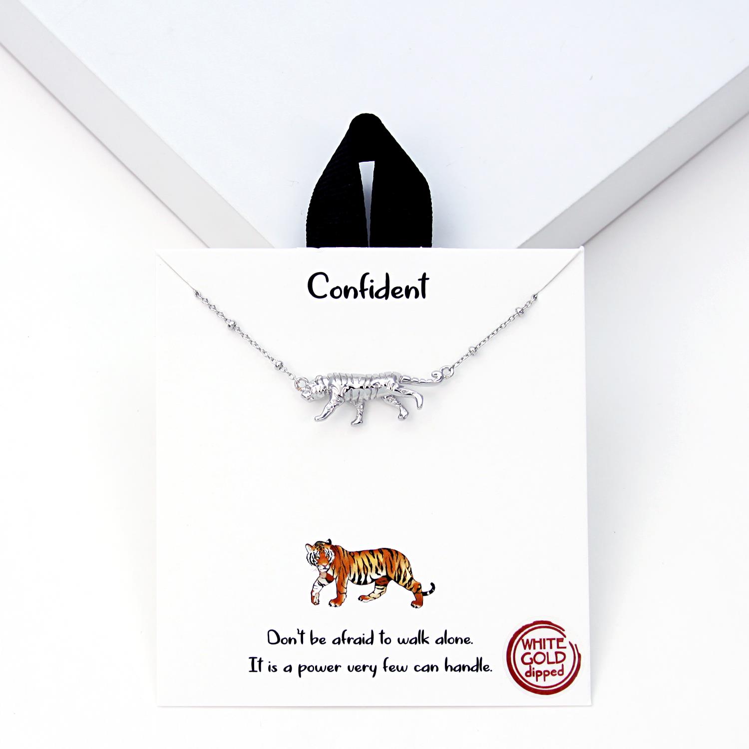 18K GOLD RHODIUM DIPPED CONFIDENT NECKLACE