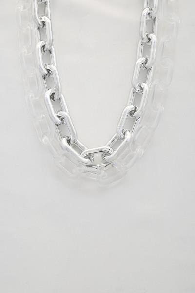 SODAJO OVAL LAYERED NECKLACE