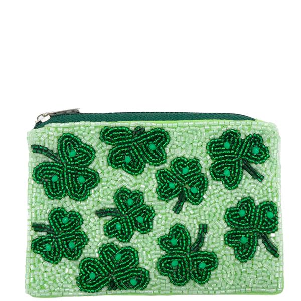 CLOVER ST PATRICK`S DAY COIN BAG