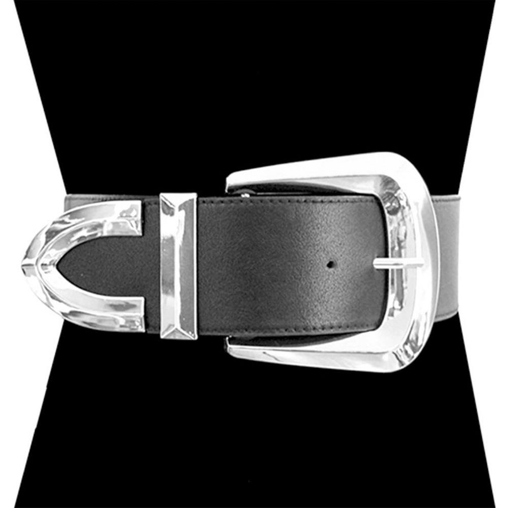 WIDE BUCKLE ELASTIC BELT