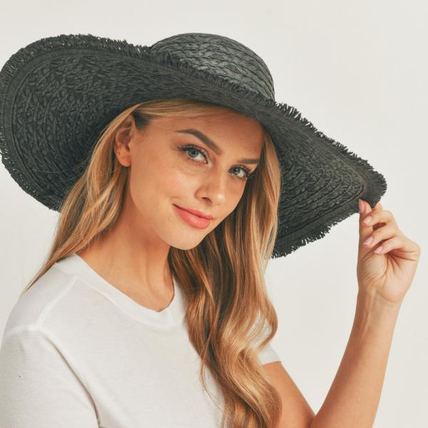 SOLID FLOPPY SUN HAT
