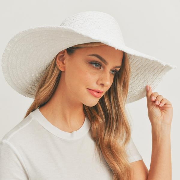 SOLID FLOPPY SUN HAT