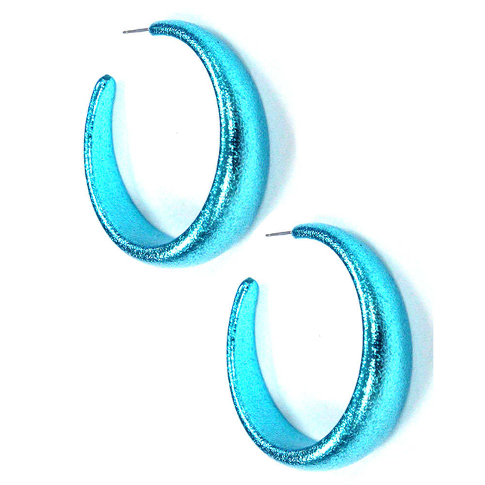 COLOR OPEN HOOP EARRING