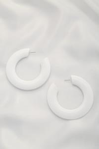 FLAT OPEN HOOP EARRING