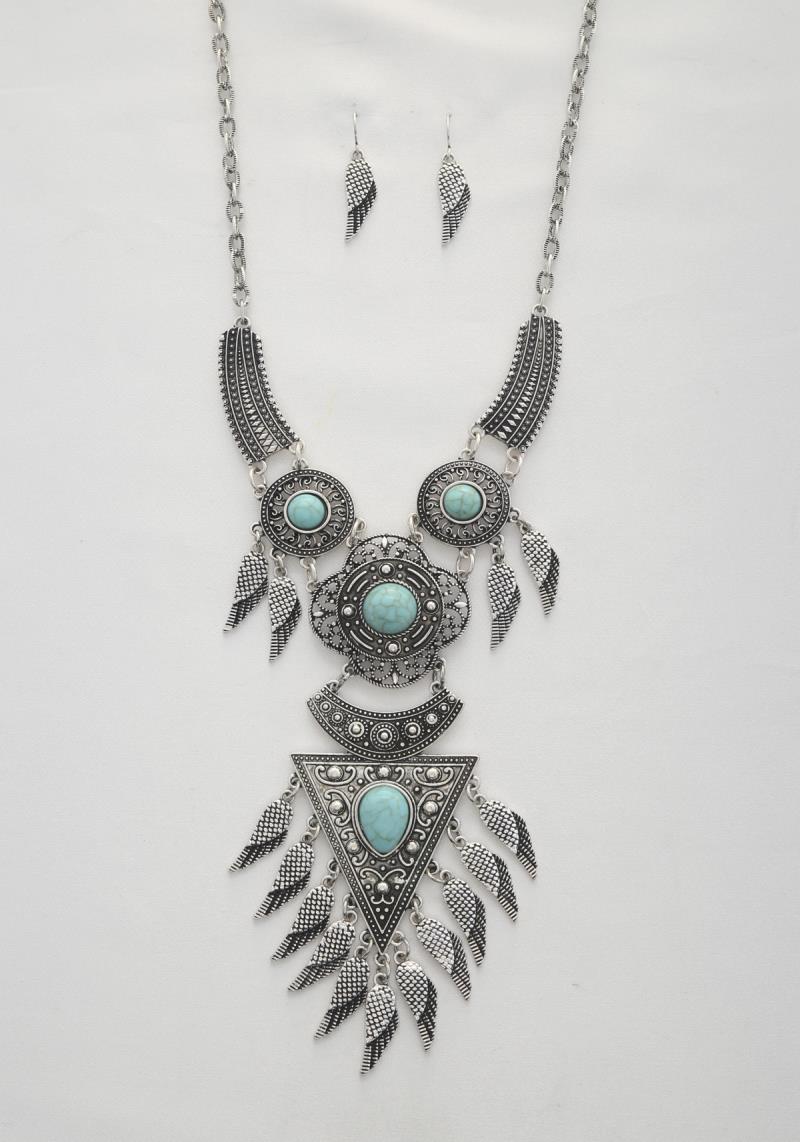 WESTERN RODEO METAL NECKLACE