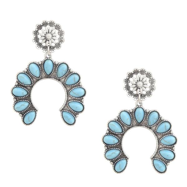 WESTERN RODEO HORSE DANGLE EARRING