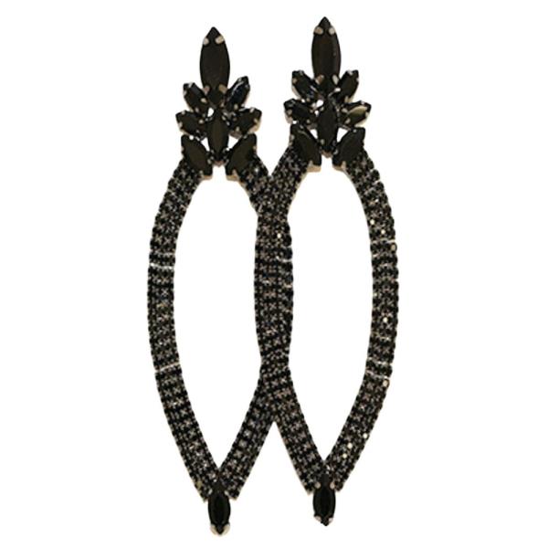 MARQUISE SHAPE RHINESTONE EARRING