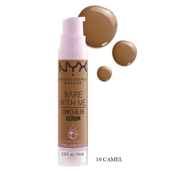NYX BARE WITH ME MEDIUM COVERAGE HYDRATING FACE AND BODY CONCEALER SERUM (3 UNITS)