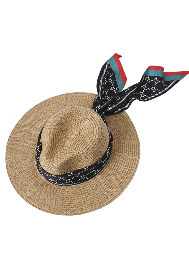 STRAW PAMANA HAT WITH SIKLY STRAP