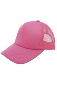 SOLID MESH BACK TRUCKER HAT
