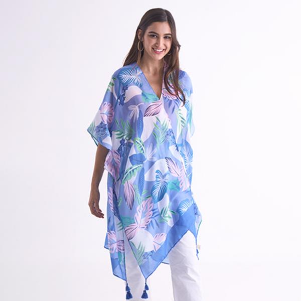 PALM LEAF PRINT KIMONO