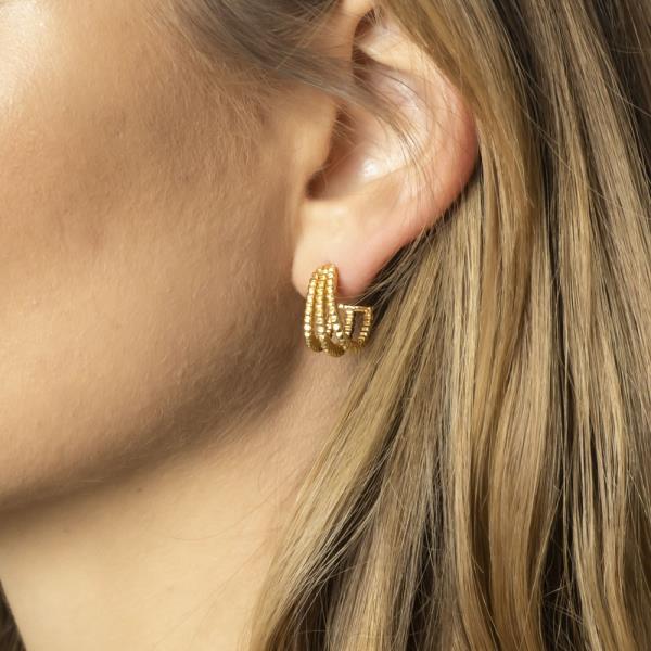 10MM 14K GOLD DIPPED POST EARRING