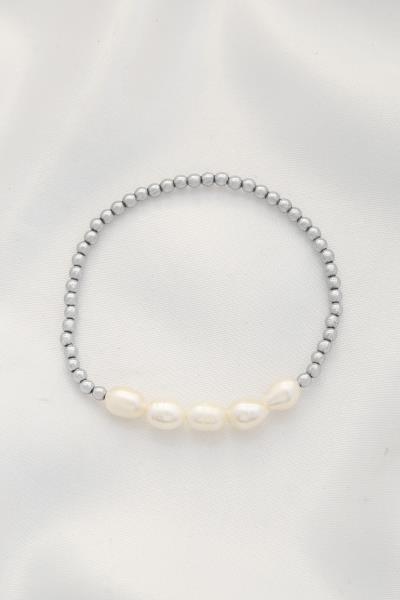 MOTHER OF PEARL BALL BEAD BRACELET