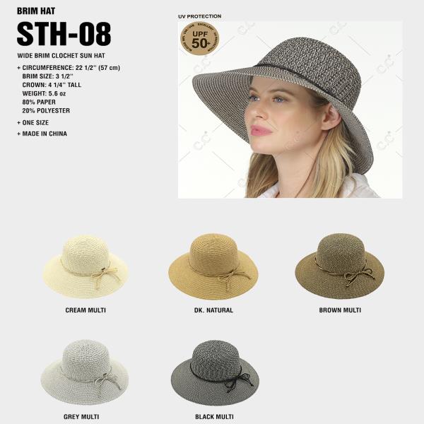 CC WIDE BRIM CLOCHET SUN HAT