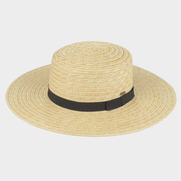 CC BOATER SUNHAT WITH GG BAND