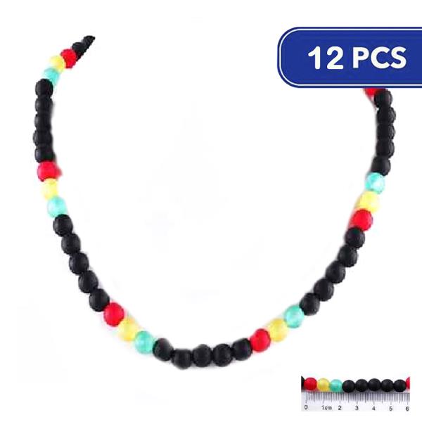 FASHION BEAD NECKLACE (12 UNITS)