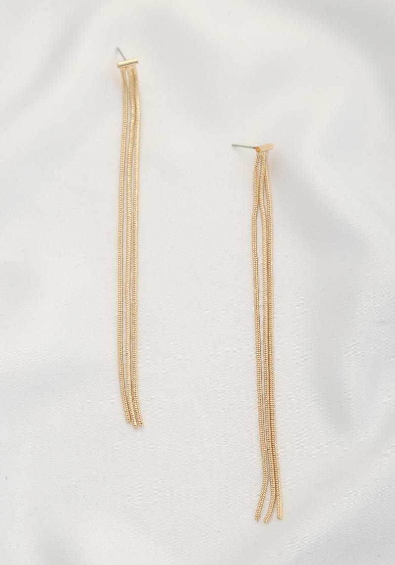 CHAIN METAL DANGLE EARRING