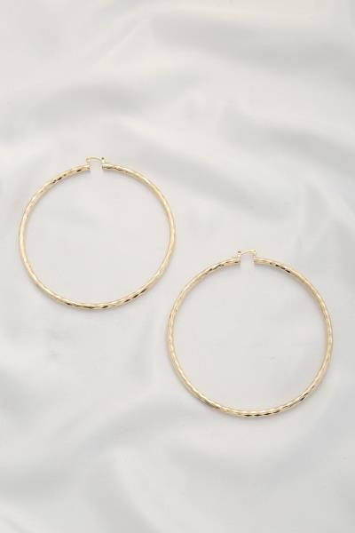 METAL HOOP EARRING