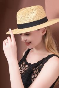 FASHION STRAW BASIC PANAMA SUN HAT