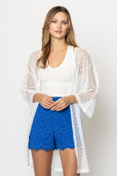 MESH LONG CARDIGAN