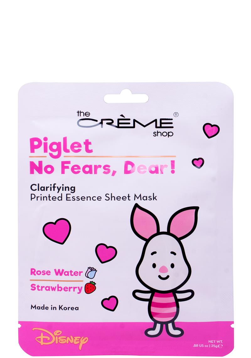 THE CREME SHOP DISNEY PIGLET NO FEARS DEAR PRINTED ESSENCE SHEET MASK 6 PC SET