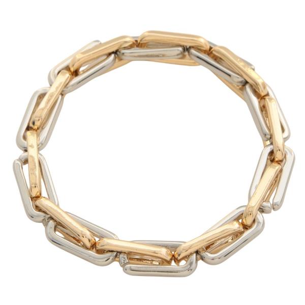 LONG OVAL LINK METAL BRACELET