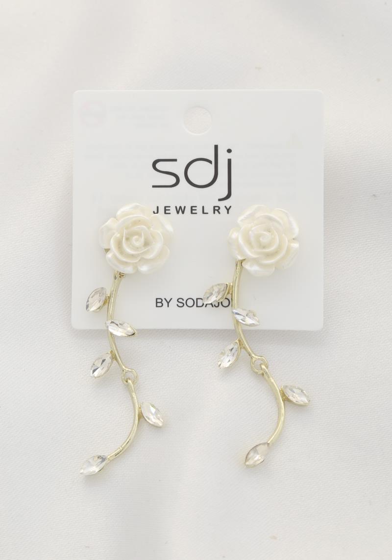 SODAJO ROSE CRYSTAL EARRING