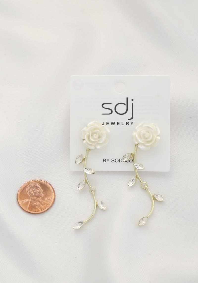 SODAJO ROSE CRYSTAL EARRING