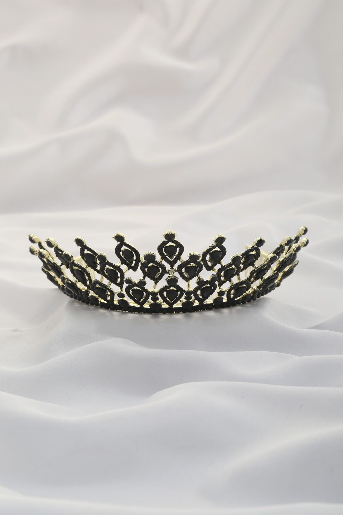 TEARDROP PATTERN CRYSTAL TIARA