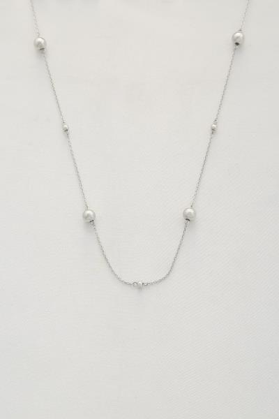 BALL BEAD STATION NECKLACE